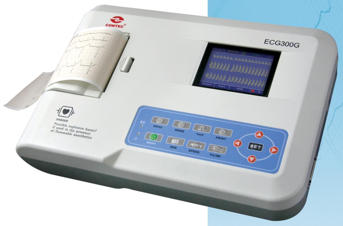 Máy Điện Tim 3 cần Contec ECG300G